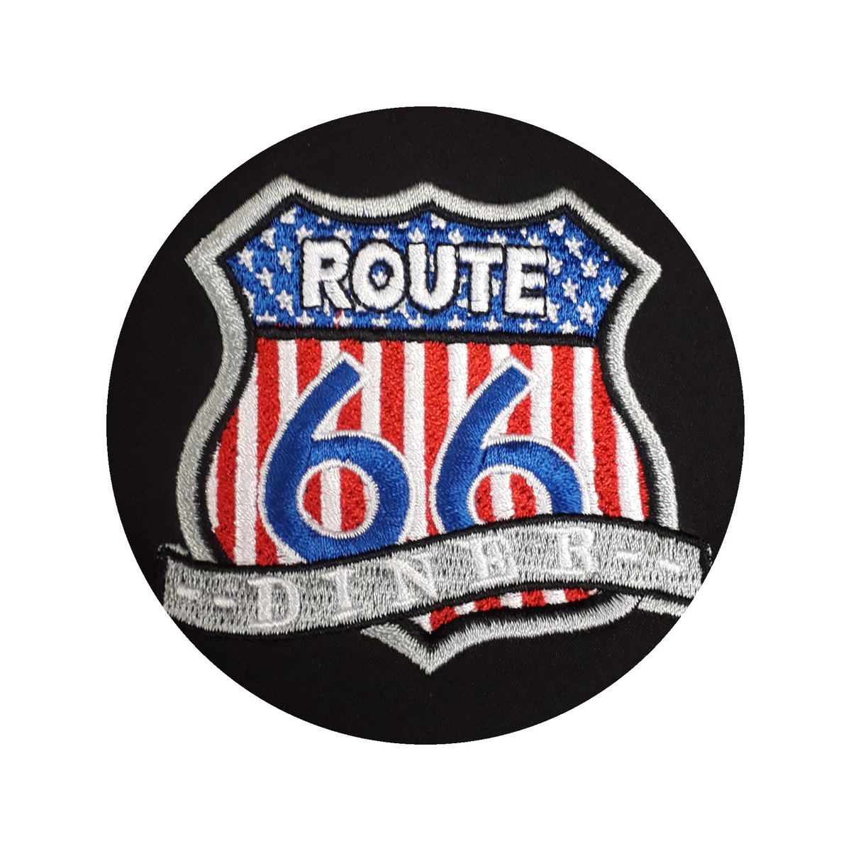 Today's focus is on our embroidery service. Route 66 Diner logo embroidered onto Softshell jackets (with a printed back) &amp; caps. We're extremely pleased with how this logo looked when embroidered. See how your logo can look, email it to sales@uniformfactory.co.uk for a full quote