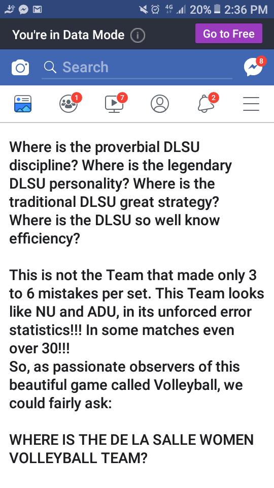 volleyboltambae's tweet photo. Now this is so on point. We have the same observation as to the MB. Ipac should better be 1st 6 than Duke.
At the end of the day the question is begging for answer: Where is the @dlsuladyspikers volleyball team?
#AwakenTheAnimo
#UAAPSeason81 https://t.co/fpTOg04nC6