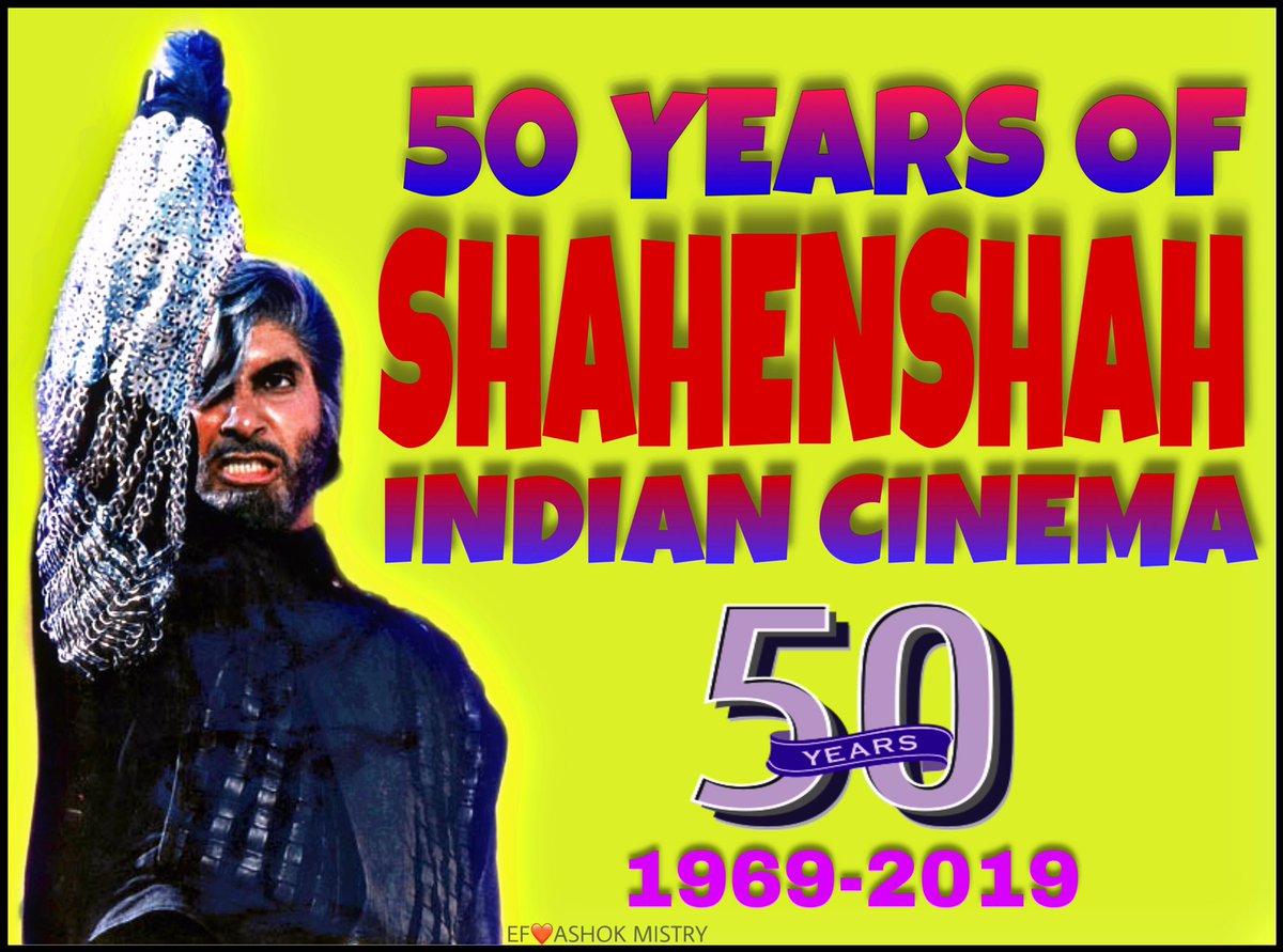ashokmistry4545's tweet photo. @SrBachchan पिछले ५० साल में कुछ भी नहीं #बदला 
#AmitabhBachchan Sir running successfully at your nearest theaters Since 1969
Celebrating 50 Glorious Years In Indian Film Industry
#50YearsOfAmitabhBachchan
#50YearsOfAnICON

अनेक धन्यवाद आपके बेशुमार प्यार के लिए 🙏🏻💕 https://t.co/ua7srpd9Mt