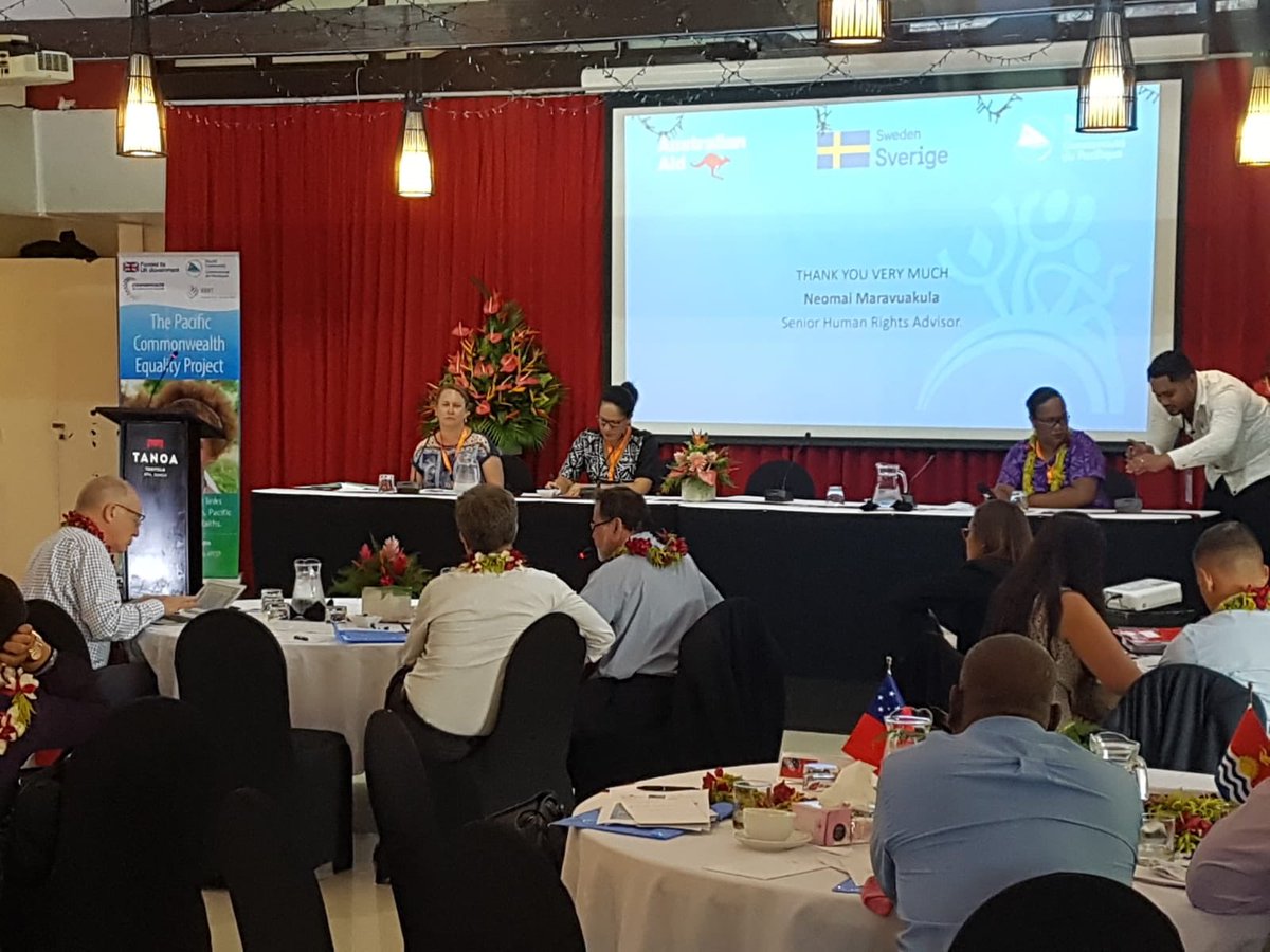ukinfiji's tweet photo. Pacific Islands Law Officers Network gather in #Samoa to discuss best practice on pressing issue of sexual &amp; gender based violence

#PacificValuesAndHumanRights #PILONSGBV https://t.co/q4pVsJENgn
