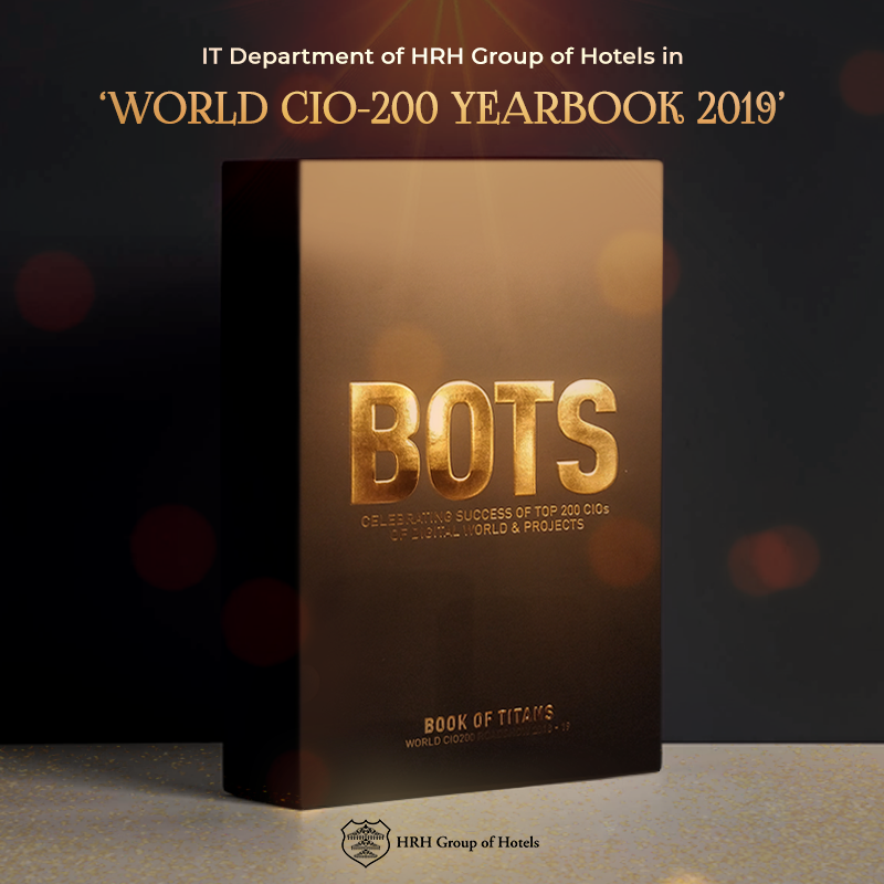 HRHhotels's tweet photo. It is a proud moment for HRH Group of Hotels to get published in the ‘World CIO-200 Yearbook 2019’. This is a showcase of the Top 200 Masterminds of the Digital World and their projects for the coming year. @BurjKhalifa @VisitDubai_IN
#WorldCIO #Yearbook2019 #RevolveDX https://t.co/ypoXjYcCCT