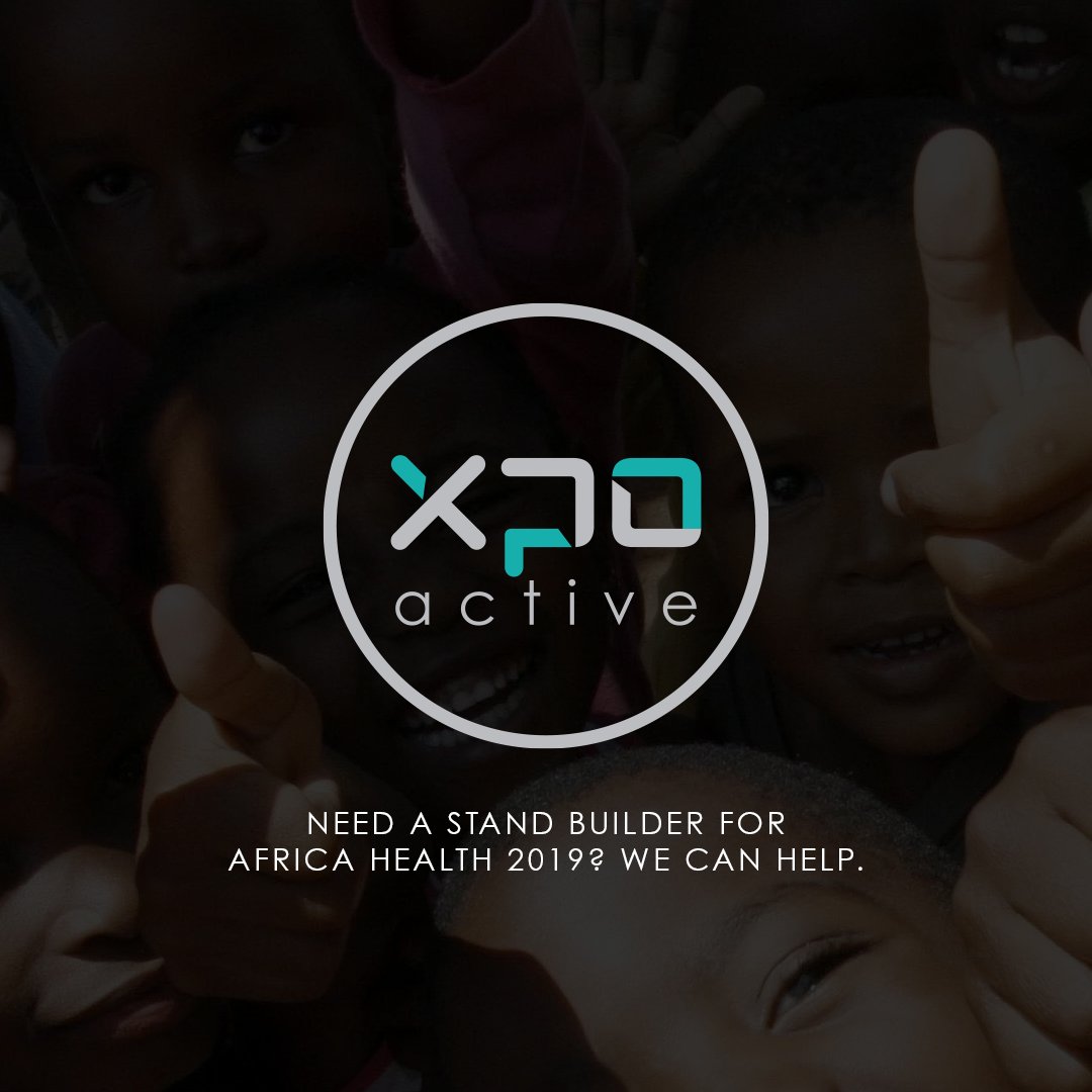 XpoActive's tweet photo. Trust the professionals to help you with your Africa Health 2019 stand. Our team of professional designers and builders are ready to exceed your expectations. For more info visit https://t.co/9wDgnOGUOv

 #AfricaHealth #Exhibitions #StandBuilders https://t.co/p7QGoDrrkt