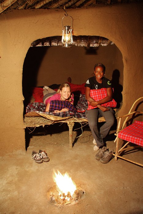 Inside the Hut