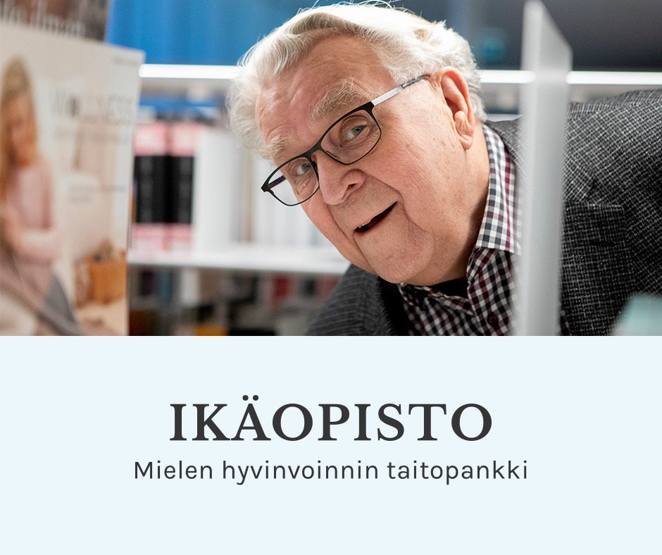 Ikäopistosta tietoa ja tehtäviä mielen hyvinvoinnin vahvistamiseen. Tutustu ja vinkkaa myös muille ikaopisto.fi  #mielenhyvinvointi #hyvävanhuus #ikäopisto