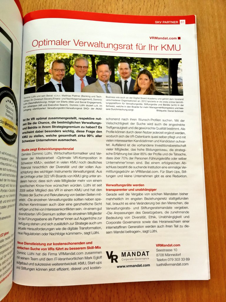 dialogine's tweet photo. Veränderig im #Verwaltungsrat nötig? Suech dis Wunschprofil i de Datebank vo @vrmandat. https://t.co/KawhzkjYQT