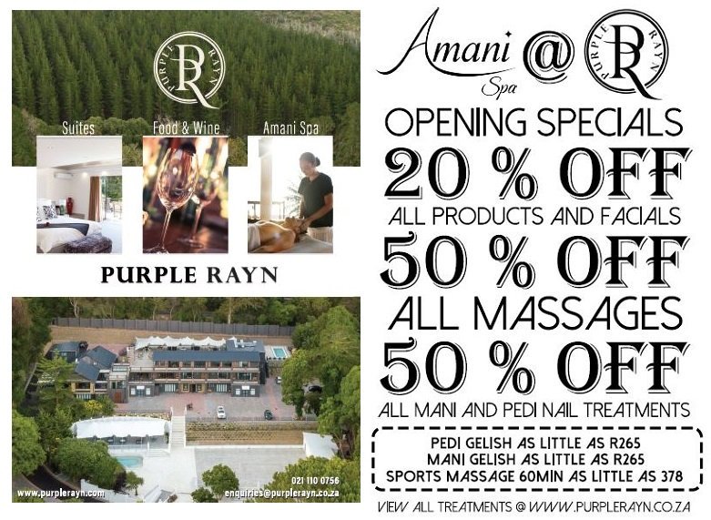 purpleraynbgh's tweet photo. Having a #MondayMood to rather spend time to pamper yourself with our spa treatments at great deals.

Book now at 021 110 0756.

We are not affected by load shedding. 

#experiencepurplerayn #Constantia1685 #InConstantia #TravelTuesday #TravelChatSA #Loadshedding #ivegotthepower https://t.co/LTuZt7D3K4