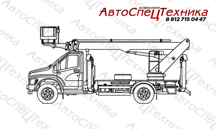 АВТОВЫШКА ПСС-131.24Э НА ШАССИ ГАЗОН NEXT (НЕКСТ) avtovyshki-agp.ru/teleskop-vysot… #автовышка #автоподъемник #некст #next #газон