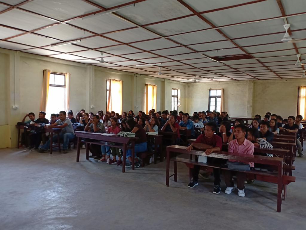 deo_mz's tweet photo. SVEEP Team Siaha organised (campus quiz)  in order to generate awareness for the upcoming MP general election 2019 done at Gov't Saiha College, Siaha.#B https://t.co/rPDP1lVMlo