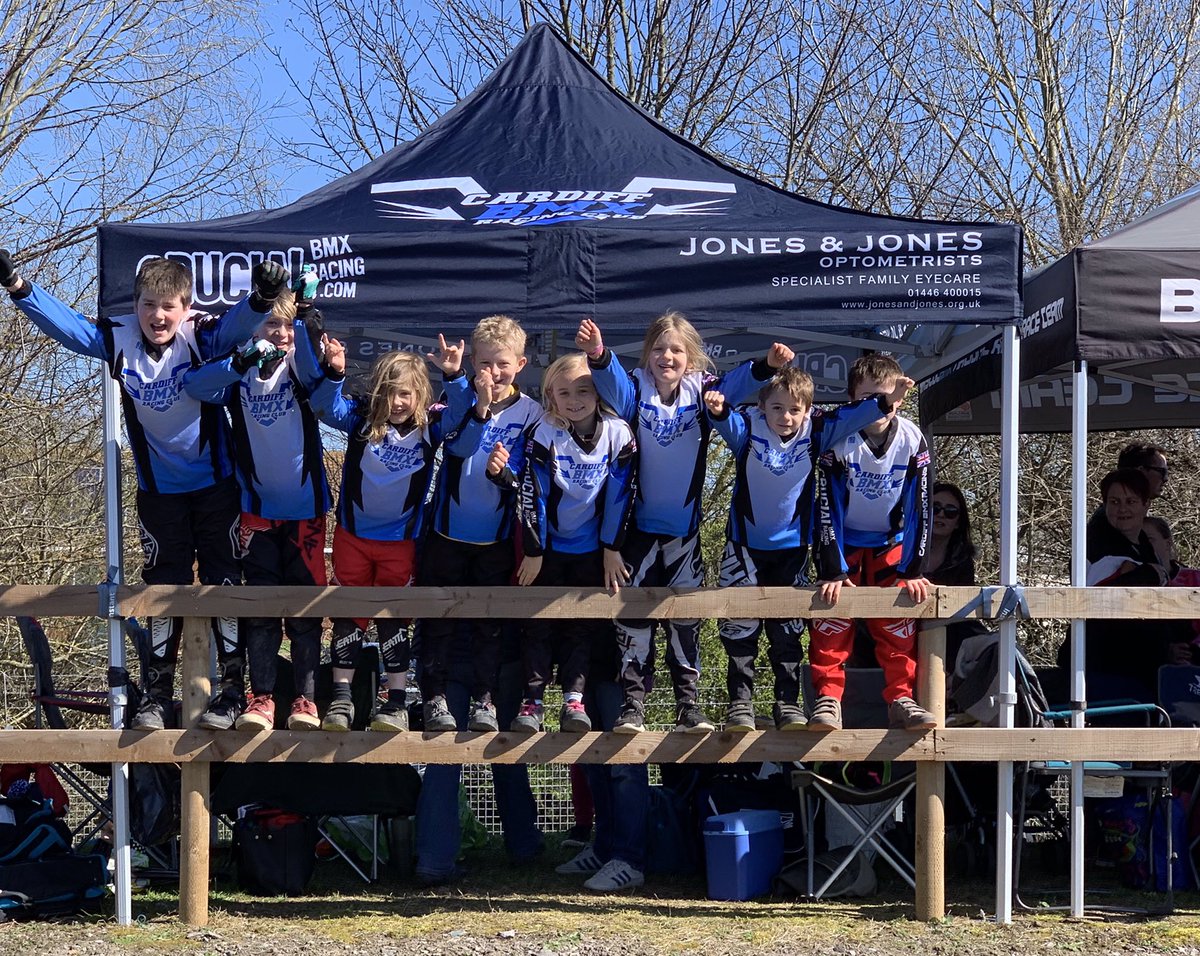 Cardiff BMX at 1st <a href="/swbmxracing/">SW BMX Racing</a> of the summer season at #burnhambmx. Our team is growing! #bmx #bmxfamily