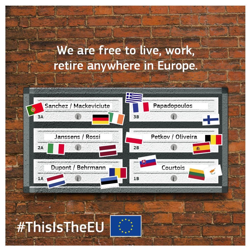 guyverhofstadt's tweet photo. Europe makes our lives better! 

Millions of Europeans live, work and retire anywhere they want in the European Union. 

Let’s cherish and protect our freedoms! 

#EP2019 https://t.co/RW2xiLqRQ8