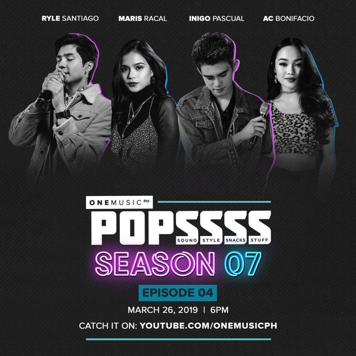 OneMusicPH's tweet photo. One reason to love Mondays is weβre closer to a new episode of #OneMusicPOPSSSS! Are you excited for #POPSSSSNinja tomorrow? π @MissMarisRacal @InigoDPascual @BonifacioAc (Di pa rin nababalik twitter ni Ryle π) https://t.co/Xv7znOed5J