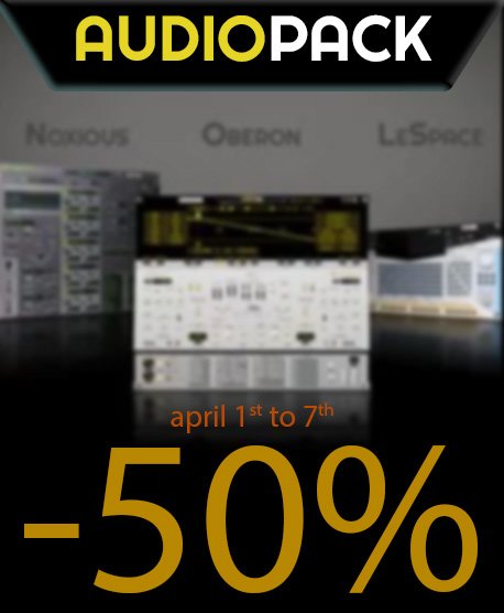ZvorkAudio's tweet photo. Coming soon, from april 1st to 7th, a huge "Deal of the Week" at the  Propellerhead Shop on our combined Audio Pack bundle. Save 50% off the  regular price on our Oberon &amp; Noxious synthesizers and our LeSpace  multi-delay.
https://t.co/AK9DZ46Lem https://t.co/rhpv8fcFii