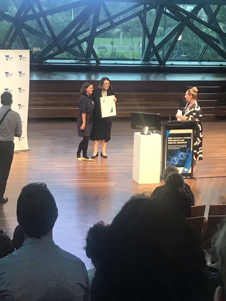 sharnelc's tweet photo. And the winner of the Health Services Researcher is Dr. Kylie Dyson from @MonashUni #healthmedicalresearch @TheASMR1 @VicGovDHHS https://t.co/5T2p1CQ6ll