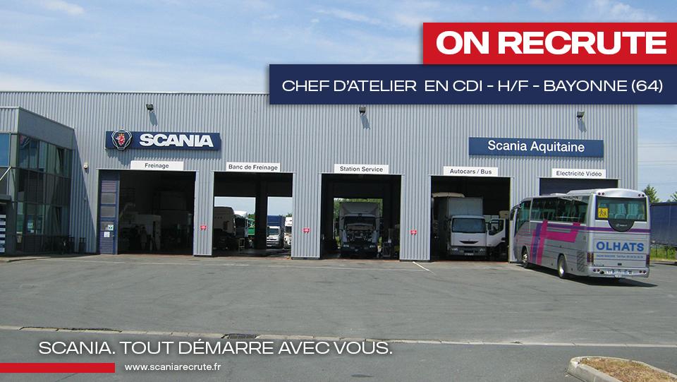 ScaniaFrance's tweet photo. Managez et organisez les opérations de votre équipe en devenant #ChefdAtelier en #CDI dans la région #NouvelleAquitaine, près de #Bayonne : postulez ici 👉
https://t.co/c7X0dFNO1T https://t.co/tLvnLhRXBL