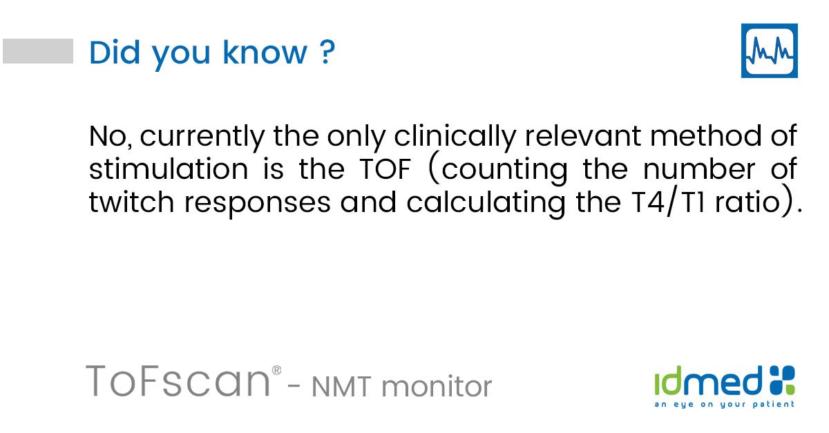 IdmedNews's tweet photo. [Did you know?] Can DBS, PTC and Tetanic stimulation be used to monitor the eyebrow muscle? #neuromuscularblockade #TOFmonitor #anaesthesia #ToFscan https://t.co/oTpjDkZ0ac