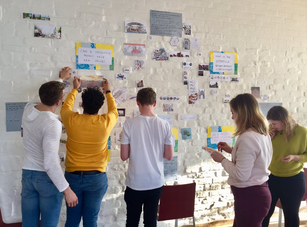 In__Residence's tweet photo. Realising that each project can have aspects that are both real and abstract, deliverable and speculative we mapped, collaged and made connections #bauhaus #ideasmap #schoolfundamental https://t.co/YQCuQlr3P6