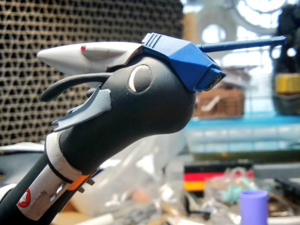 ammonaitoh's tweet photo. 【お仕事報告】モデルグラフィックス誌2019年5月号にてまそたん(VF-1バルキリーVer.)の作例担当しました！マックスまそたん！なかなかのはっちゃけ作例となってますので是非ご覧ください！\(°Д° )/ #ひそねとまそたん #hisomaso #モデルグラフィックス https://t.co/BmD7zh5wZs