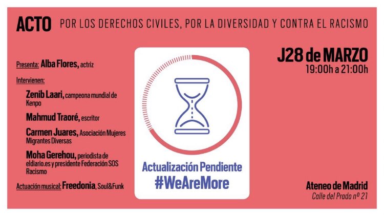 Lachulateatro's tweet photo. Las chulas nos sumamos al eventazo del año! #WeAreMore 💪🏾❤️ #ActualizacionPendiente https://t.co/cjpwWvcvqK