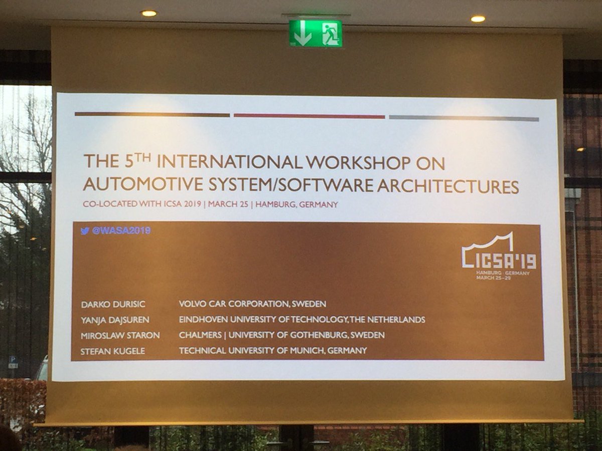 WASA_2020's tweet photo. #WASA2019 co-located @ICSAconf has launched its 5th edition in Hamburg, Germany. @stefankugele is chairing the first session about #WASA19 and keynote talk. https://t.co/NpavJpH9TU