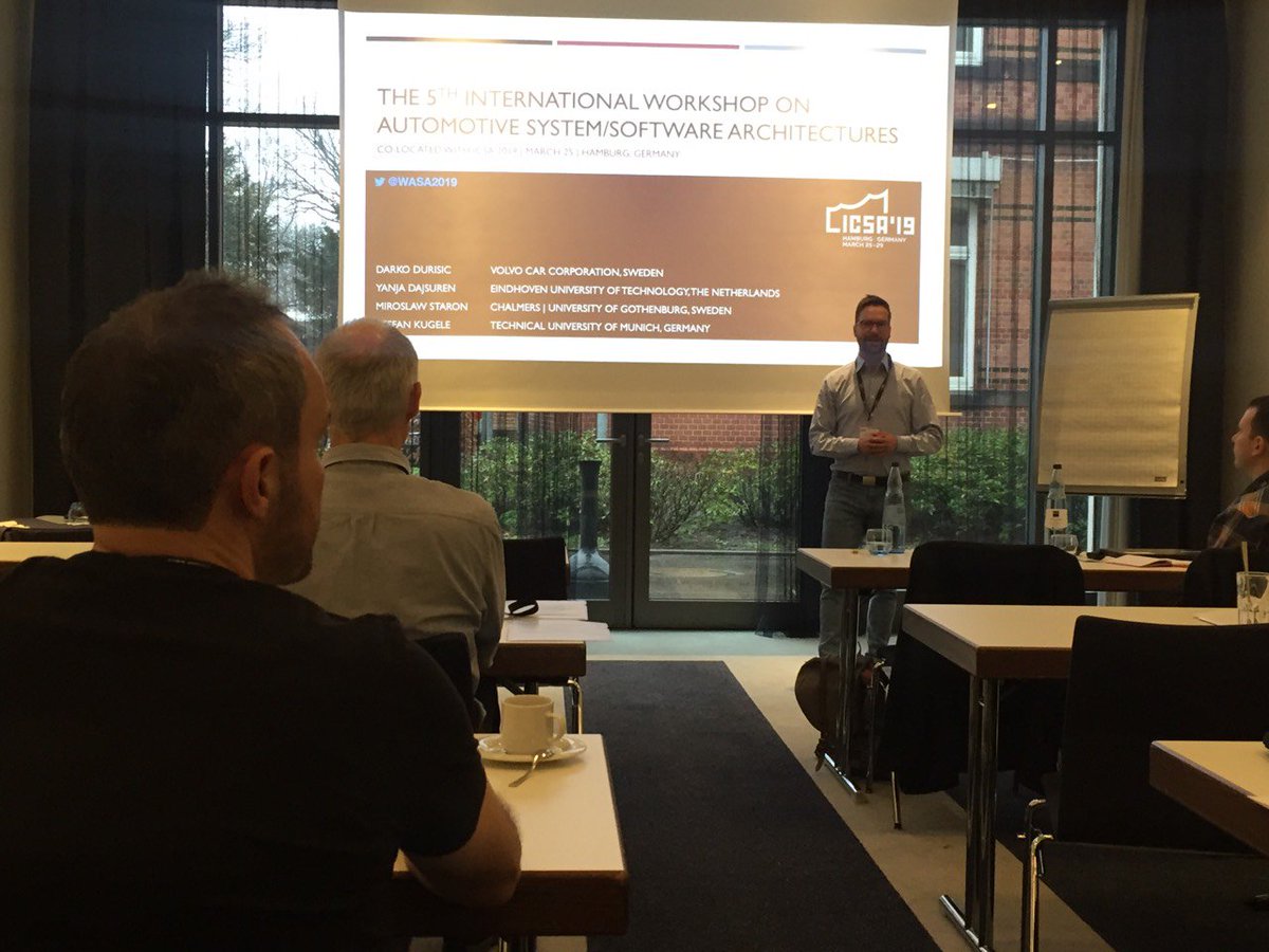 WASA_2020's tweet photo. #WASA2019 co-located @ICSAconf has launched its 5th edition in Hamburg, Germany. @stefankugele is chairing the first session about #WASA19 and keynote talk. https://t.co/NpavJpH9TU