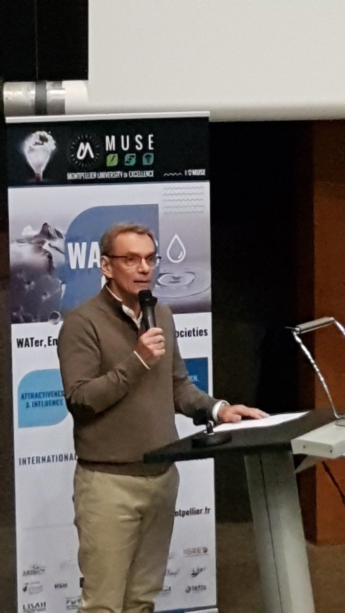 umontpellier's tweet photo. #WaterTechHackathon Soirée de restitution de l'hackathon par Eric Servat, directeur du Kim Waters @MuseWaters @IsiteMUSE @umontpellier, en présence des lauréats et des participants de l'hackathon dédié à l’eau https://t.co/1E4EihlQvb