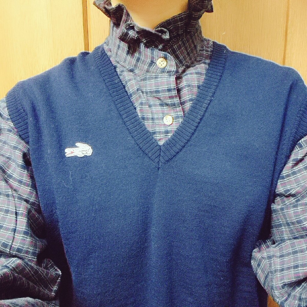 世界聞いて〜!
今日買った古着が可愛い〜!
でもどう見ても高校生〜! 