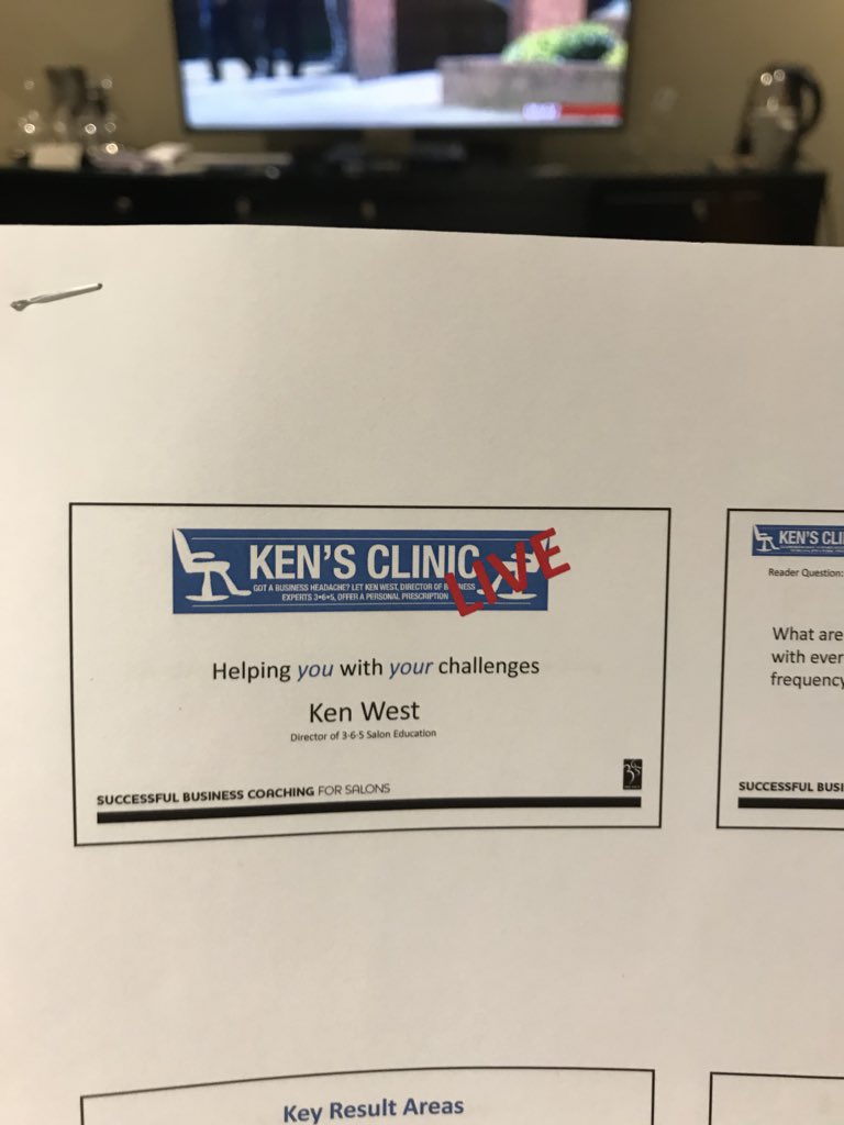 kenwest365's tweet photo. Preparing for a great day at Salon Smart. First ever Ken’s Clinic live for 250 delegates #SalonSmart19 #365saloneducation #salonsuccessuk https://t.co/HI9SyU380F