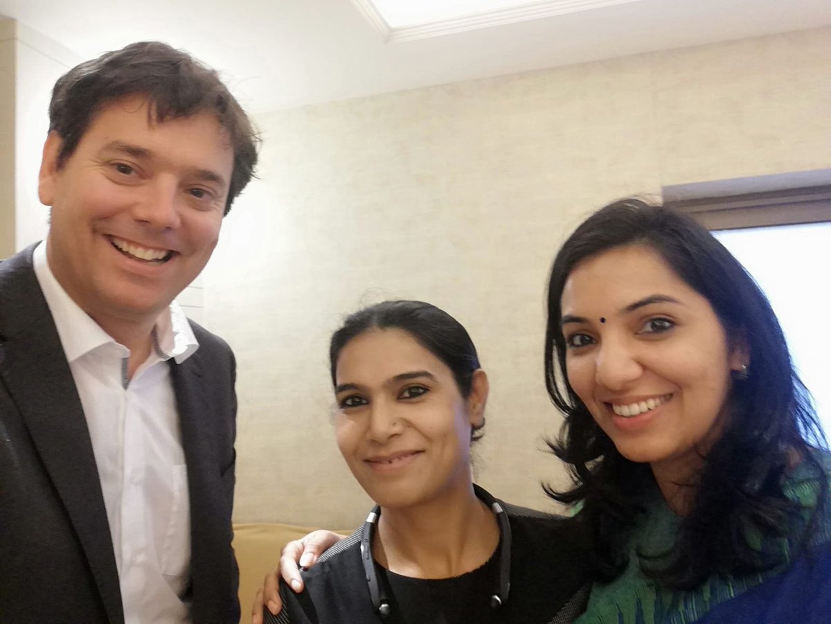 ProfSchmidpeter's tweet photo. Learned about Sustainability in the Indian Banking industry by interviewing the Heads of CSR at IndusInd Bank: Banks need to grow together with Society #future2day #csr #sustainablemanagement https://t.co/R3z1ia68S4