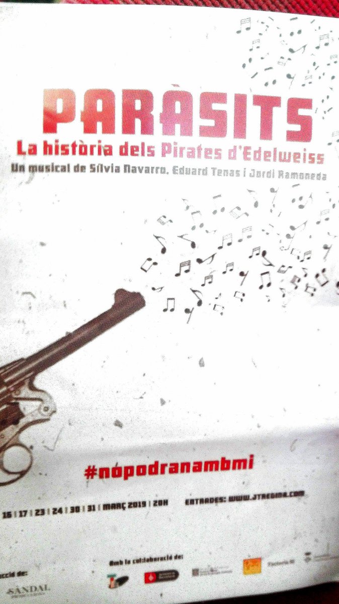 Avui a #LaCiutat de <a href="/monica_gunther/">Mónica Günther</a> parlarem del musical del <a href="/JT_Regina/">Jove Teatre Regina</a>  <a href="/teatremusical/">Teatre musical</a> Paràsits i de la mostra de #Nunart que dirigeix #IvanAndrade. A <a href="/OndaCero_cat/">Onda Cero Catalunya</a>