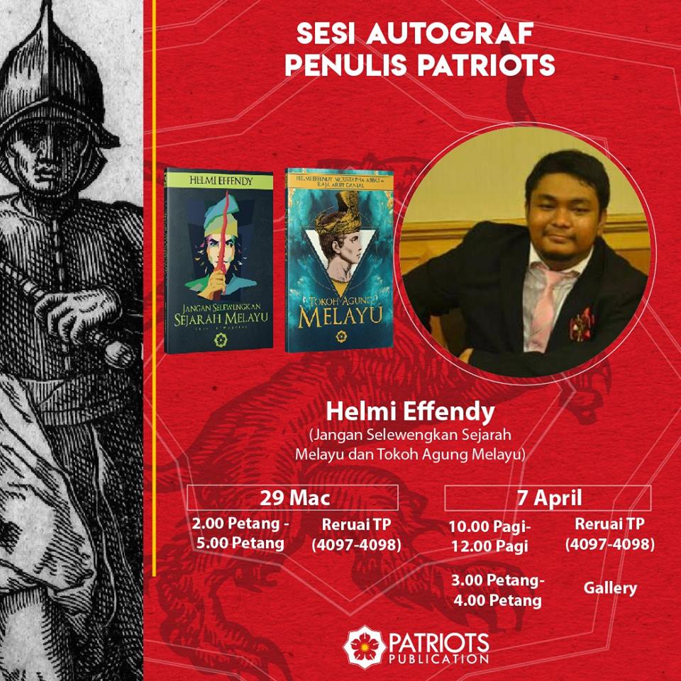 thepatriotsasia's tweet photo. Ramai yang tanya siapa yang akan hadir pada PBAKL2019 nanti? Pada yang tidak tahu, TP menyertai PBAKL kali ini. Booth kami terletak di Dewan Tun Razak 4, no 4097- 4098, PWTC. Bawah ialah poster khas yang papar kehadiran penulis kami.
#JemputDatang https://t.co/NFPjsrMvap