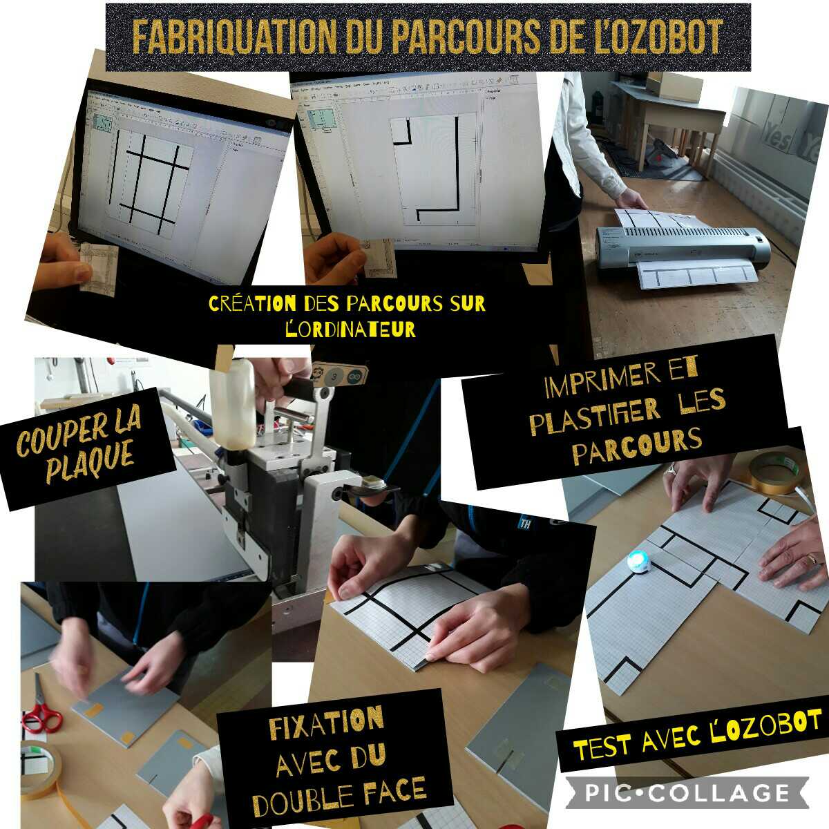 JRULIS1's tweet photo. Nous avons fabriqué un jeu pour notre Escape Game. Nous avons fait notre circuit pour l'Ozobot et son tunnel. https://t.co/7W31JNmscj