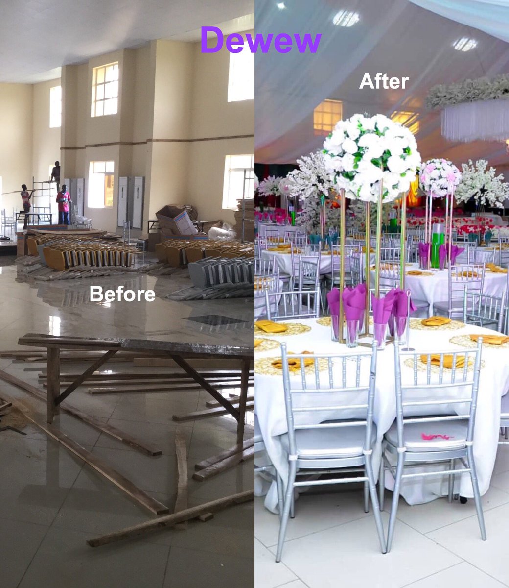 OjoBusayo2's tweet photo. Dew.
The story of how we transform an empty and grime hall to a beautiful and aesthetically pleasing sight to behold can't be told without recognizing God's divine wisdom.
Make ur booking now.
Whatsapp- 08138253207
Instagram= dew_e.w https://t.co/xCz6nOLLxc