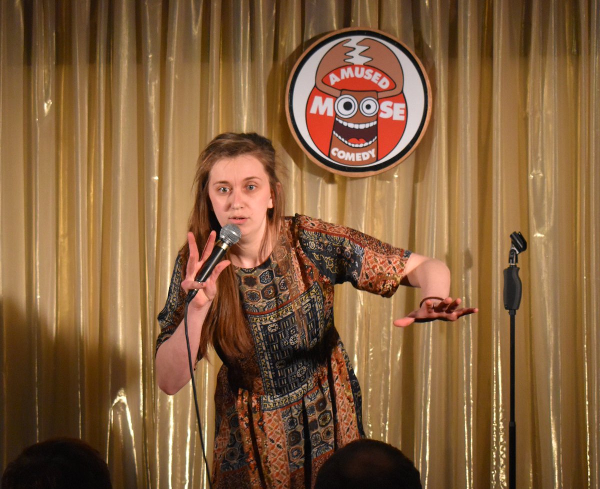 AmusedMoose's tweet photo. Congratulations @RubyICarr on getting through to the Edinburgh final of Amused Moose National New Comic of the Year.
#rubycarr
#standup
#comedy
#amusedmoose
#NNCA2019 https://t.co/XaPtFiNtrk