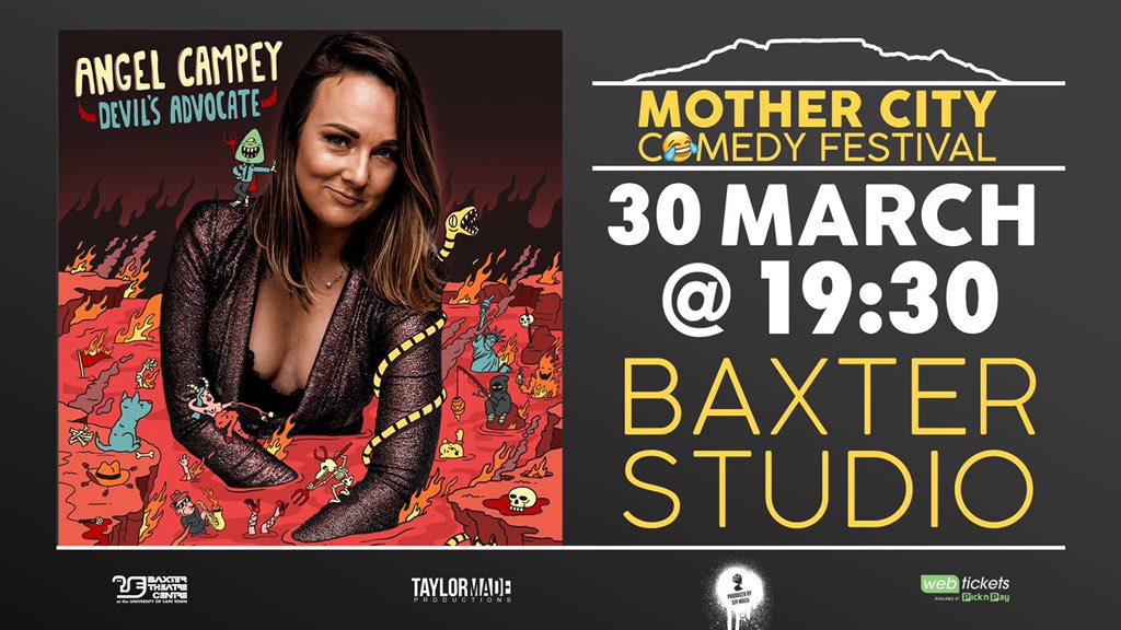 YesReallyAngel's tweet photo. WIN: I’m here to make your Monday merry! I’ve got some free tickets to give away for my comedy show this Saturday at @BaxterTheatre for #MCCFEST
RT and you’re entered 🔥💛🔥 https://t.co/jBmEsHshZb