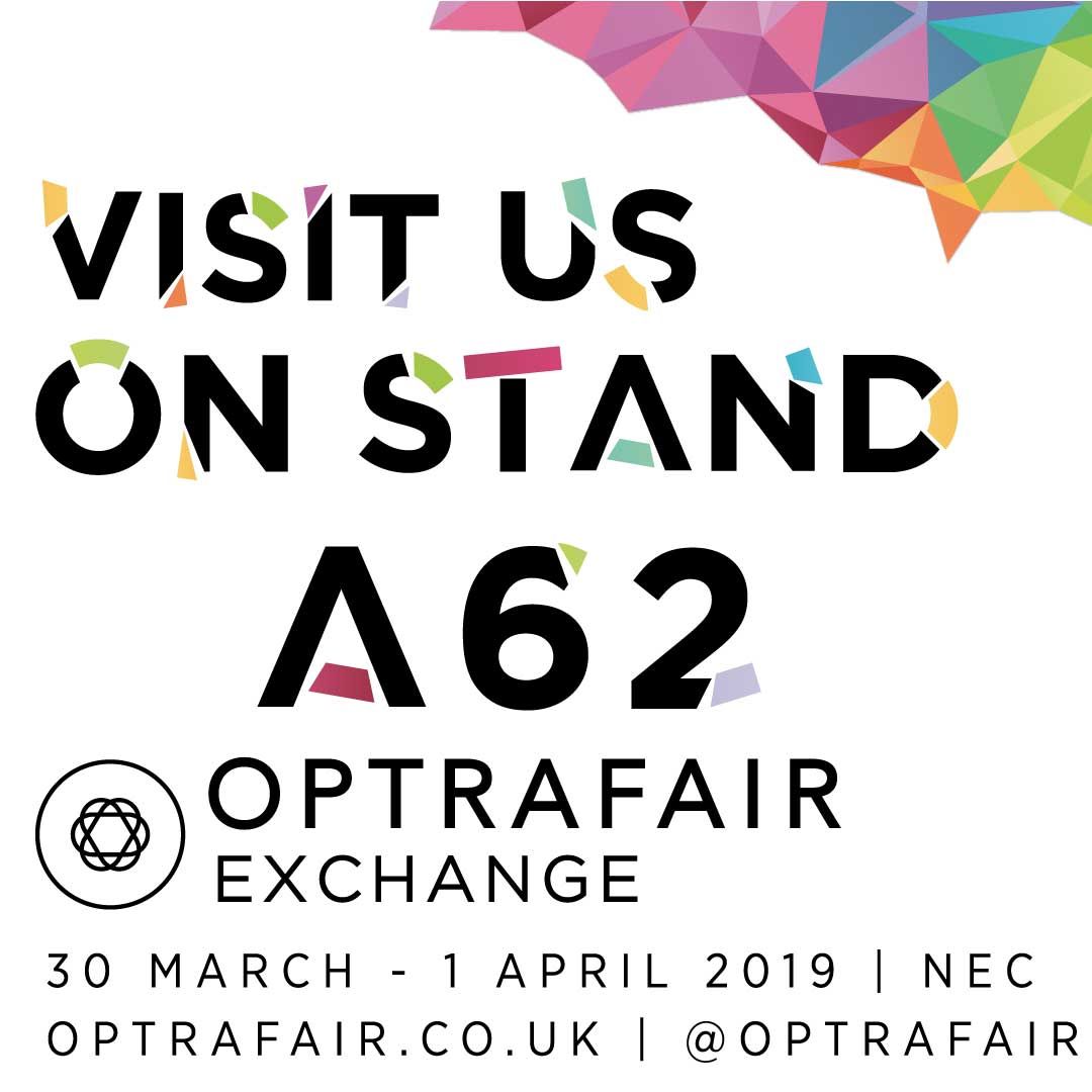 Mewscraft's tweet photo. We’ll be at this years’ #Optrafair this weekend. If you’re there, come and visit us at stand A62! https://t.co/RpAhg4Bqte
