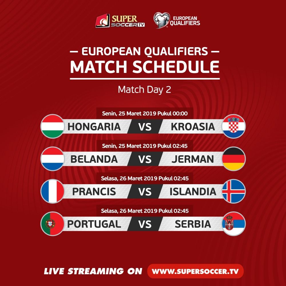 Supersoccer Tv On Twitter Matchday 2 Kualifikasi Euro 2020 Akan Bergulir Dini Hari Nanti Saksikan Seluruh Rangkaian Keseruan Kompetisi Negara Paling Bergengsi Di Eropa Ini Live Dan Eksklusif Di Super Soccer Tv