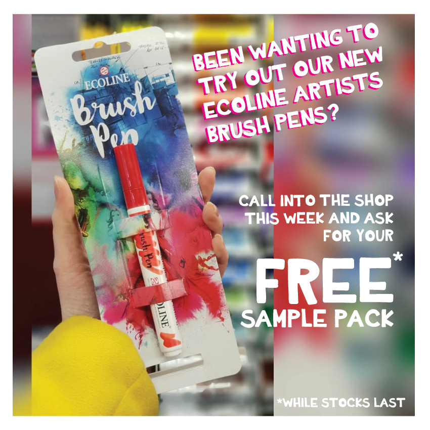 CopyConcept's tweet image. We&apos;ve got some lovely samples to give out to anyone wanting to test the new ECOLINE brush pen range (Which will be arriving this week too!)

See you soon!