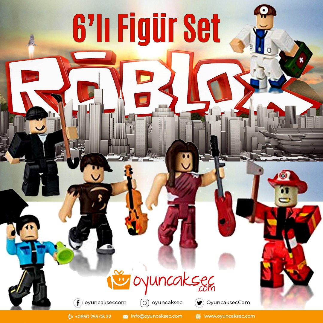 Çok sevilen Roblox oyununun figürleri şimdi oyuncaksec.com’da. 6 adet figür ile eğlenceye hazır ol… ow.ly/RgSq30oaNO9 linkten inceleyebilirsin... Oyuncaksec.com #oyuncak #oyuncaksec #figür #oyun #roblox