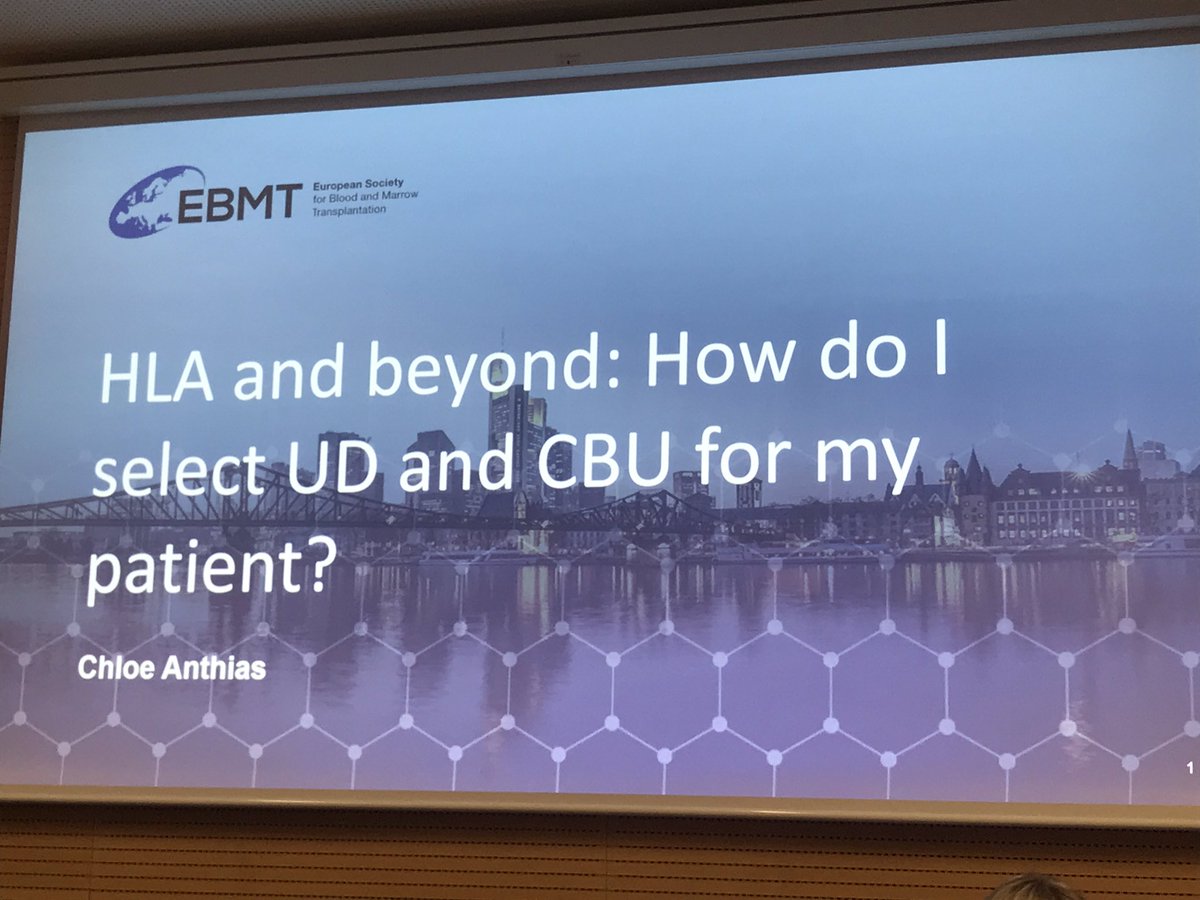 WMDA_office's tweet photo. How to select a donor. Fantastic tips from Chloe Anthias from @AnthonyNolan in Analog 1  #EBMT19 #WMDA2019 https://t.co/YO9iE84ryw