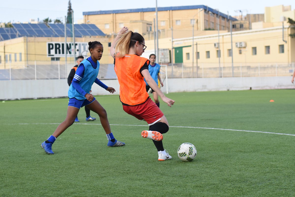 cynthiadebono's tweet photo. Our kind of Saturday afternoon! #girlsinaction #training for #SDG5 
 Let's make #GenderEquality a reality @ggwcup #weplayforchange  #2030Agenda #Malta #makingadifference #move #sportisfreedom
#erasmusplus #taketheball #ggwcup @EuSport https://t.co/R2SaksfSvL