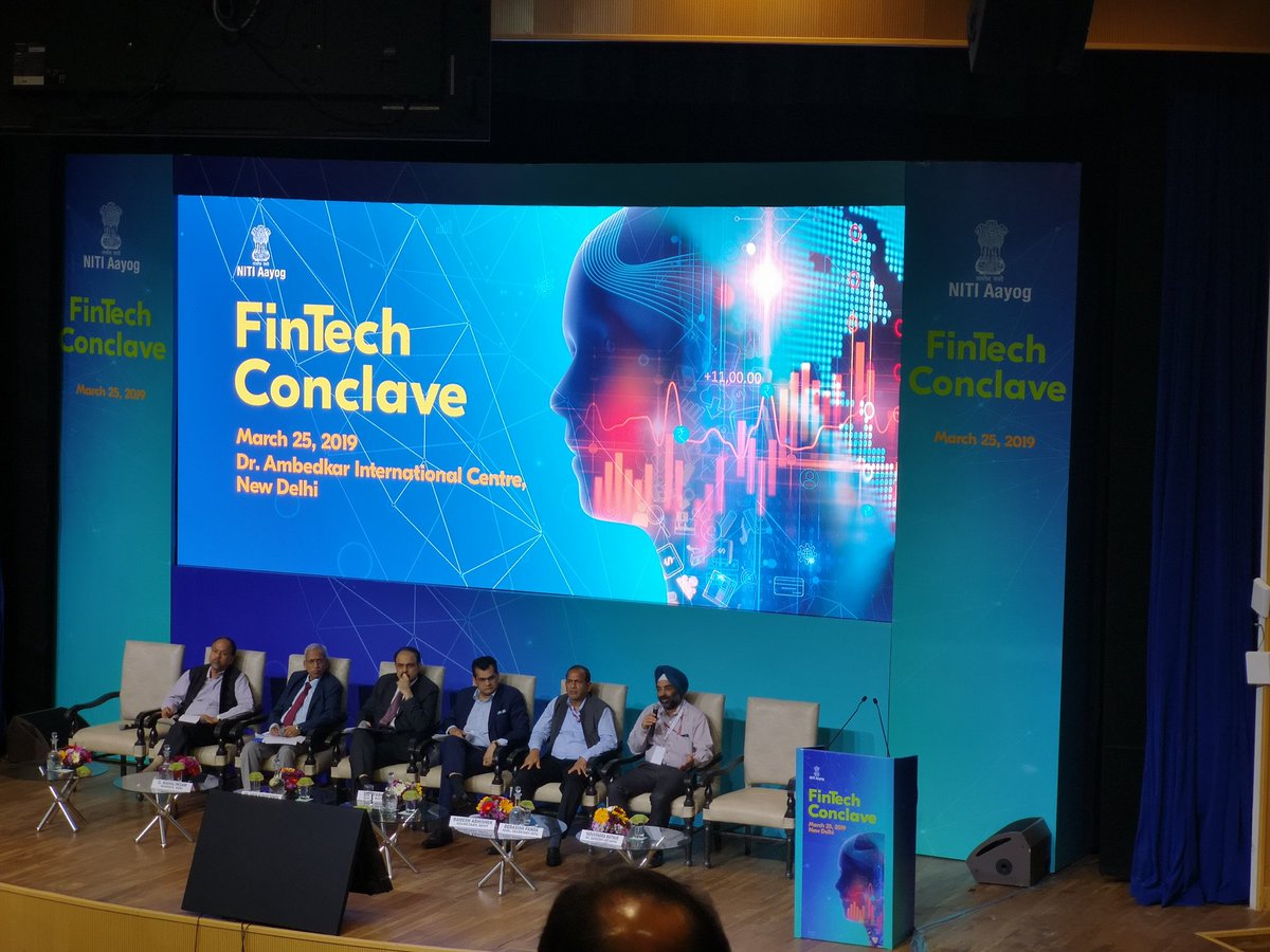 JaiprakashALB's tweet photo. Great to listen Mr @dilipasbe at @NITIAayog #FinTechConclave2019
Awesome initiative by @NPCI_NPCI
#IPO Investment on #UPI
#QRCode on #VendingMachines
#BillPayment at #BCPoint
Feel Proud of @NPCI_BHIM Powered #AllBank_emPower(https://t.co/jhRRbmfYrJ) as Top #FinTech Solution https://t.co/Q4JStqsobs