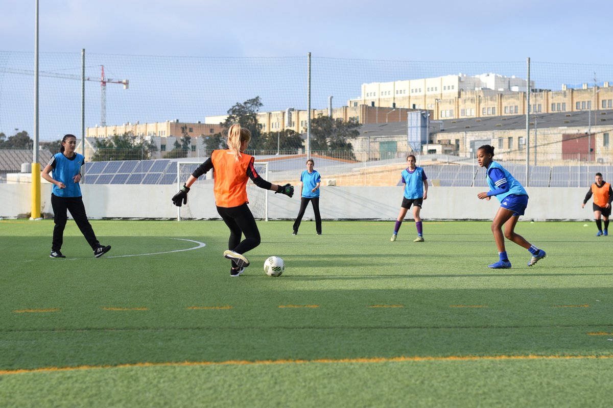 cynthiadebono's tweet photo. Our kind of Saturday afternoon! #girlsinaction #training for #SDG5 
 Let's make #GenderEquality a reality @ggwcup #weplayforchange  #2030Agenda #Malta #makingadifference #move #sportisfreedom
#erasmusplus #taketheball #ggwcup @EuSport https://t.co/R2SaksfSvL