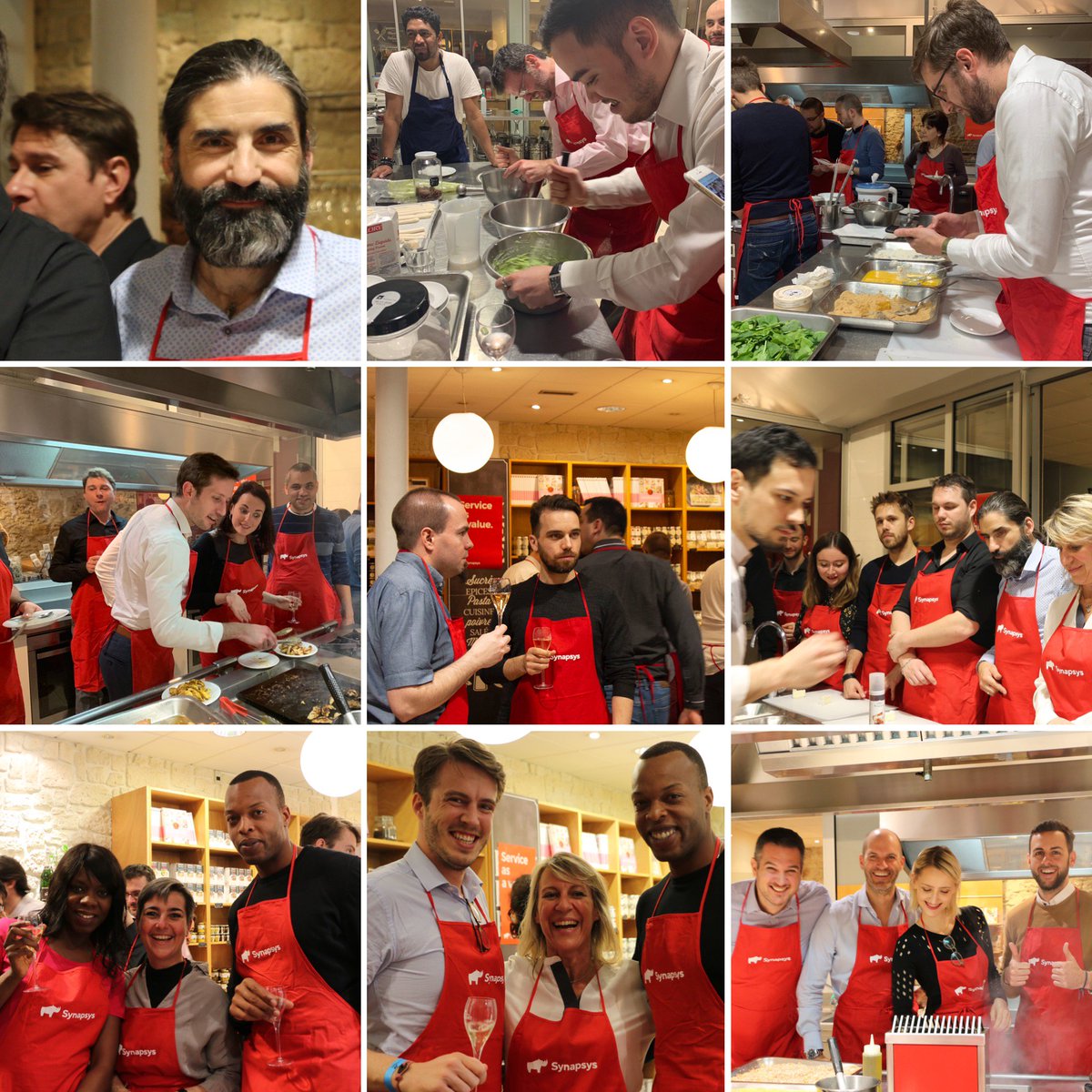 Synapsys_it's tweet photo. Nous, nous sommes retrouvés le 22 mars dernier autour d'un atelier cuisine. Une occasion de plus pour partager les valeurs qui nous unissent.
#soiréeconsultant #Synapsysit #momentconvivial #partage https://t.co/UYFbxl1VWn