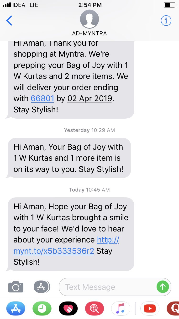 Bag of 2025 joy myntra