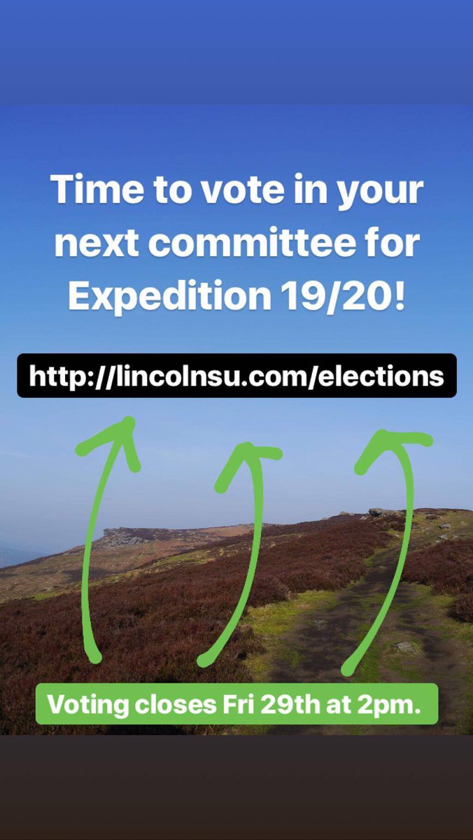 Vote for the next Expedition Committee 19/20!
 >>> lincolnsu.com/elections <<<