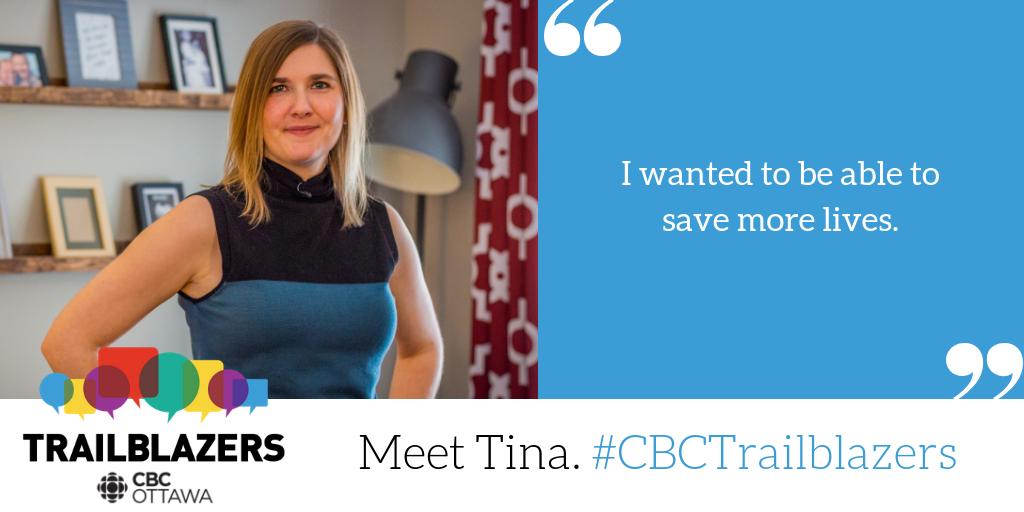 CBC TRAILBLAZERS | Today on <a href="/ottawamorning/">CBCOttawaMorning</a>, meet Tina. She's a dedicated organ donation advocate and double-lung transplant recipient. Read more about Tina:  Read more about the #CBCTrailblazers: cbc.ca/trailblazers.