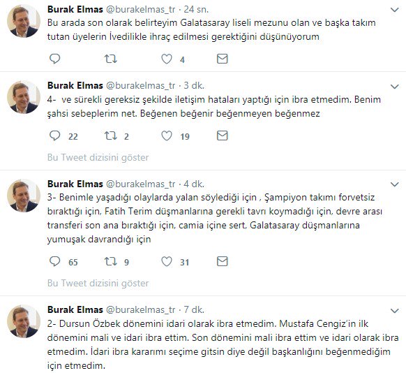 Futbolarena On Twitter Galatasaray In Eski Yoneticilerinden Burak Elmas Mustafa Cengiz In Son Donemini Idari Olarak Ibra Etmeme Nedenlerini Acikladi Https T Co Hcbjutdga6 [ 534 x 582 Pixel ]