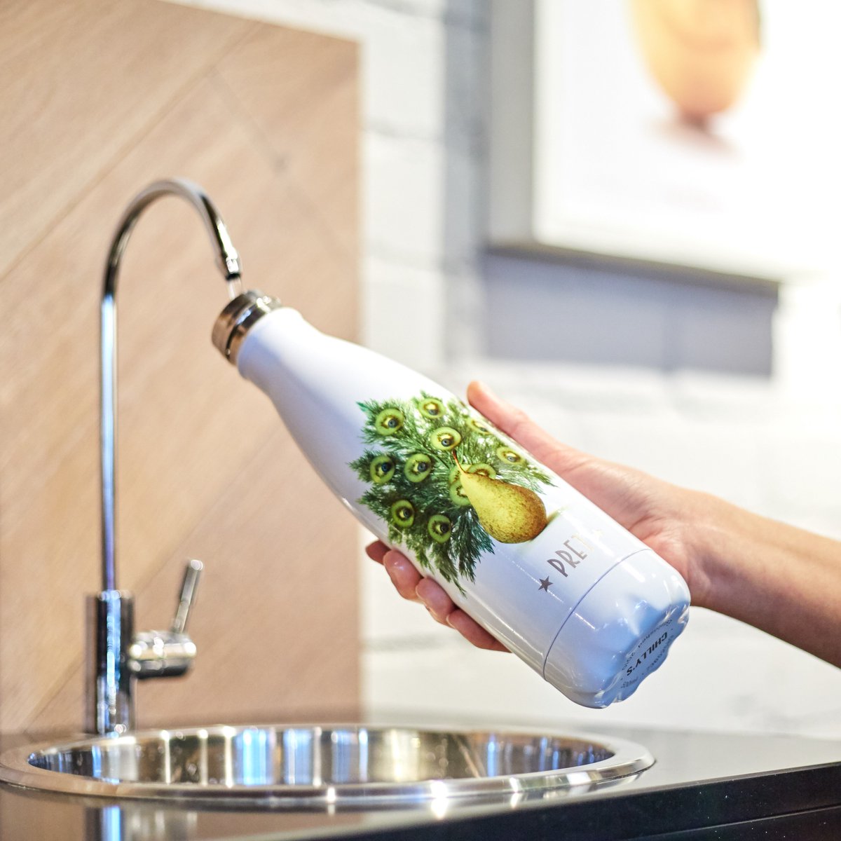 Pret's tweet photo. If each of our water stations are used just 10 times a day, it could save over a million plastic bottles a year (hooray). You can now find our free filtered water stations in 250 shops 💧

Use the Refill app to find your nearest water station
https://t.co/qREqvyEkNh https://t.co/YMDGjqswYL
