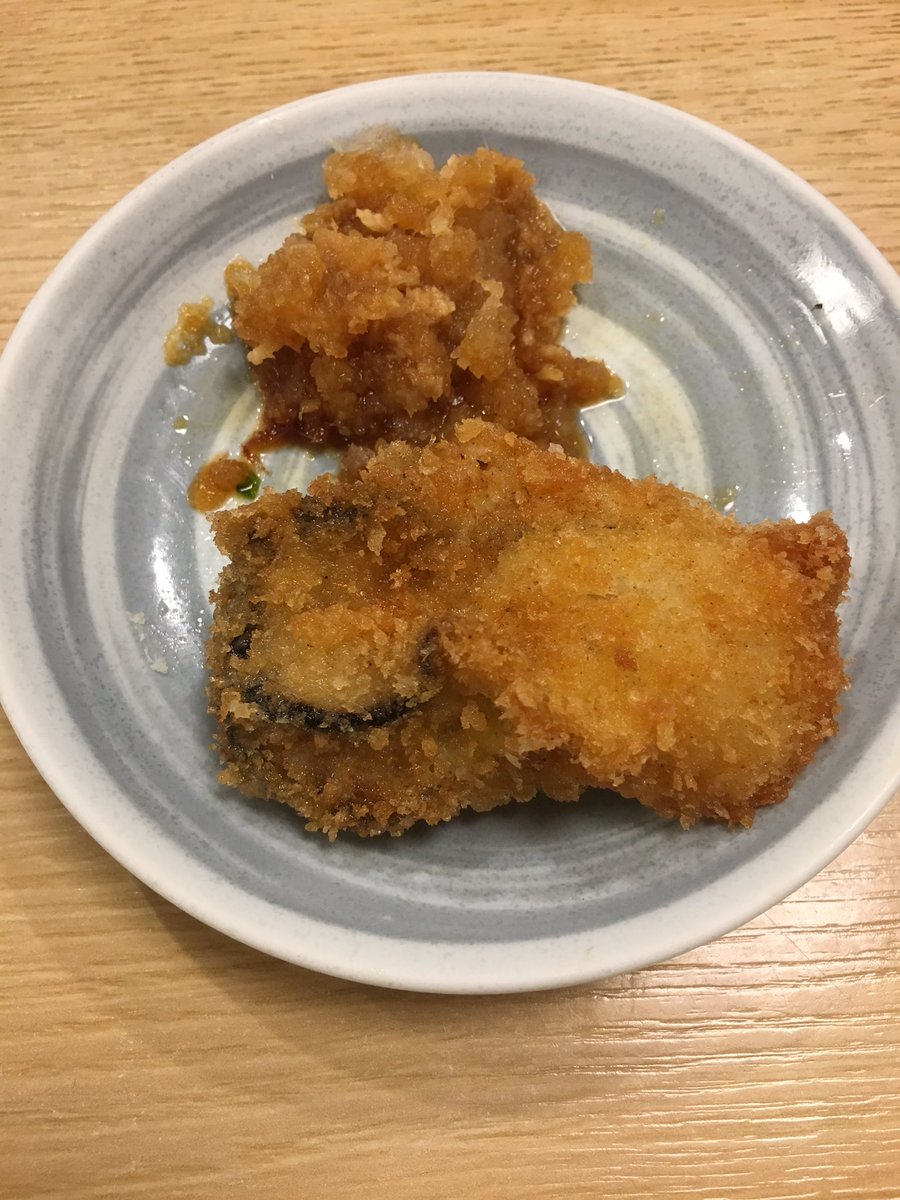 ペペローション On Twitter 大根おろしでカキフライ 大人の味 うっちーにはまだ早いかなぁ