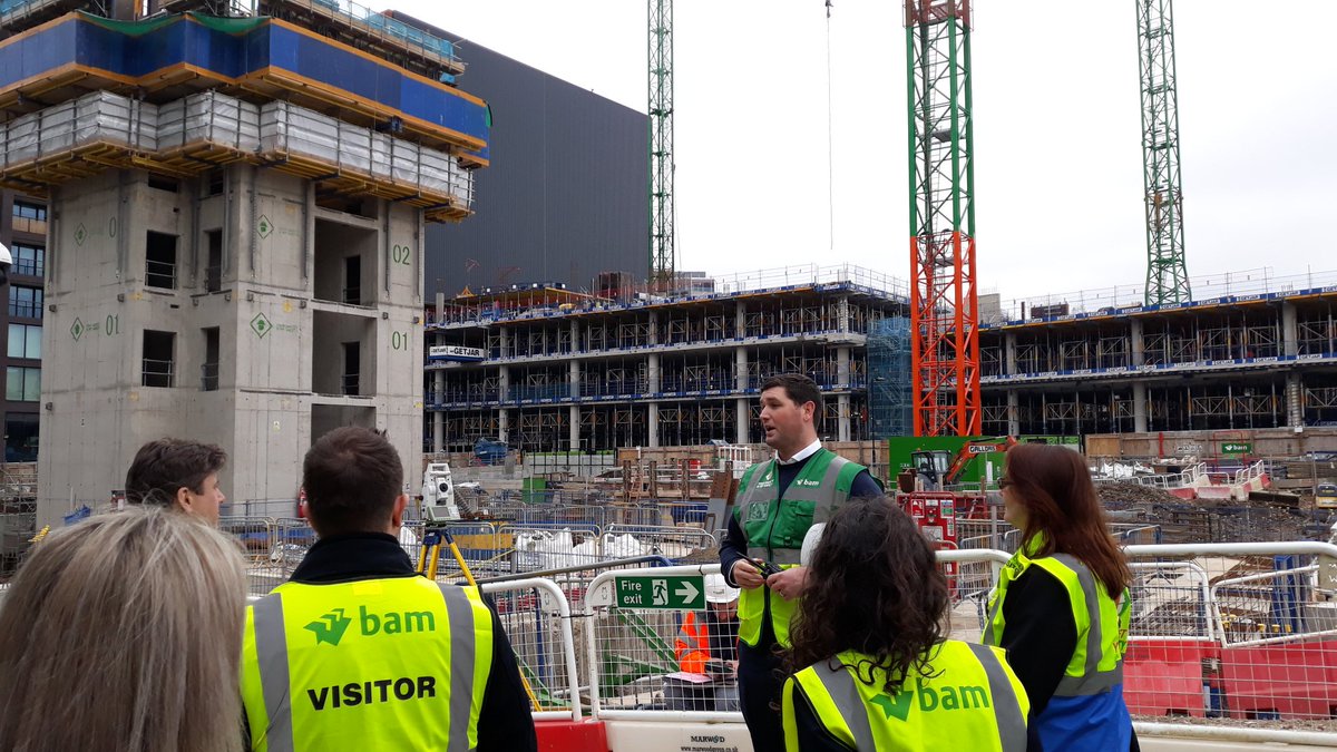 RachelPBAM's tweet photo. @BAMConstructUK @OpenDoorsWeek BAM London were thrilled to host 2 days of fantastic tours on 3 Kings Cross projects last week #enhancinglives #opendoors19 https://t.co/cxHWsnrcyw